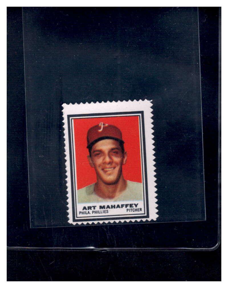 Art Mahaffey Baseball Cards 1962 Topps Stamps