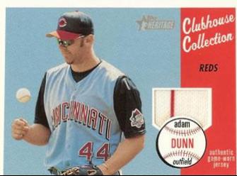 Adam Dunn #CC-AD Baseball Cards 2003 Topps Heritage Clubhouse Collection