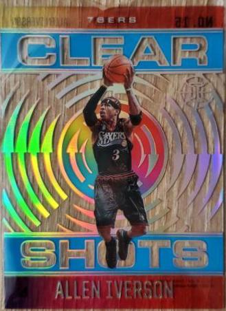 Allen Iverson #15 Basketball Cards 2020 Panini Illusions Clear Shots