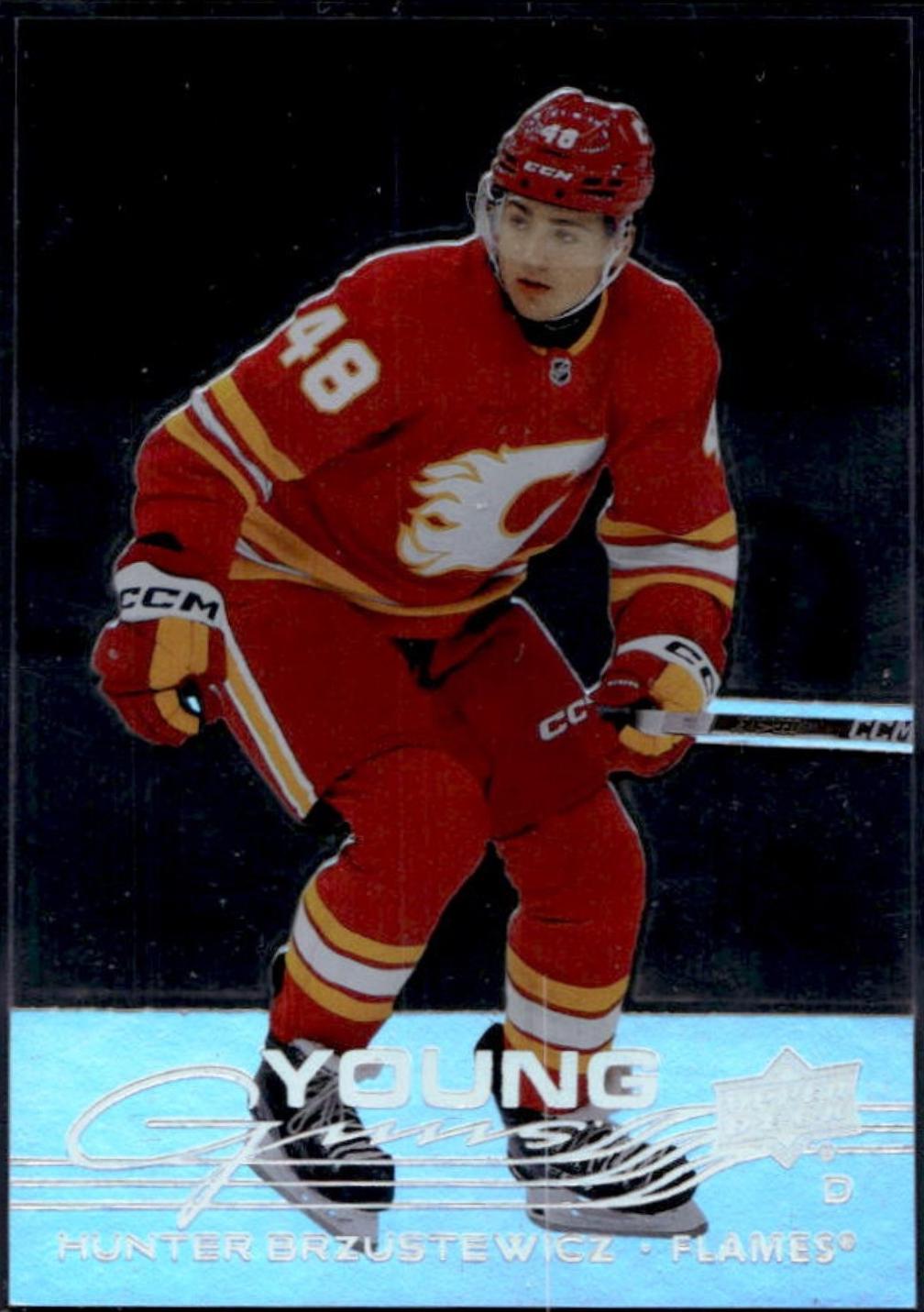 Hunter Brzustewicz #455 2025 Upper Deck Extended Series Acetate Young Guns Hockey