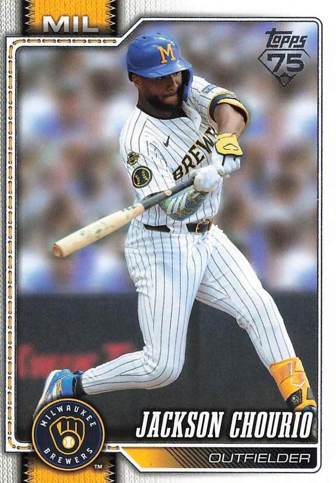 2026 Topps Series 2 Jackson Chourio #448 card