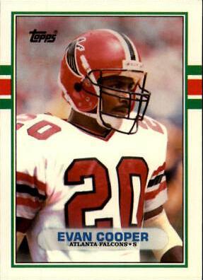 Evan Cooper #129T Football Cards 1989 Topps Traded