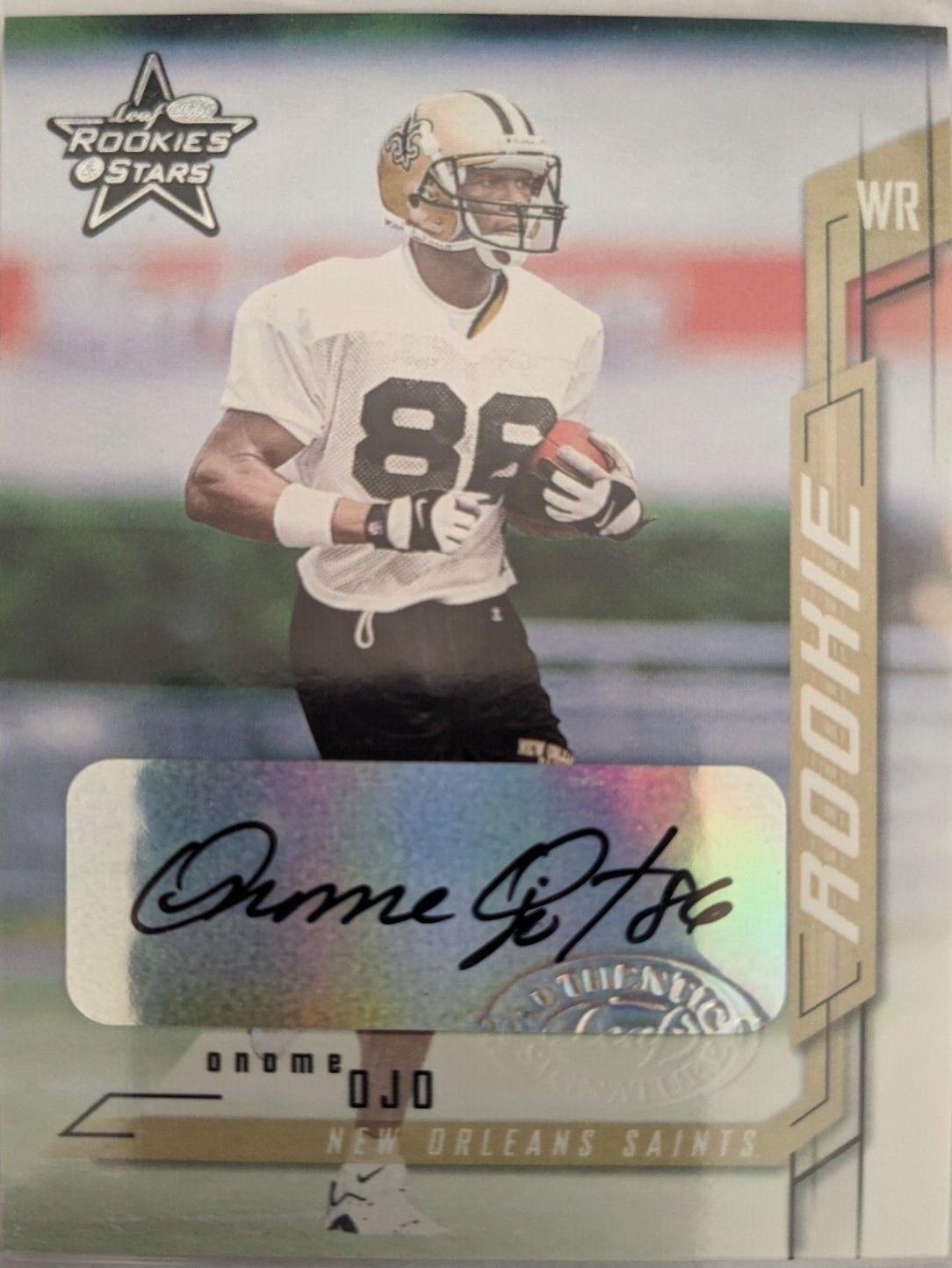 Onome Ojo #236 2001 Leaf Rookies & Stars Football