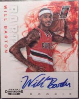 Will Barton Autograph #238 2012 Panini Contenders Basketball