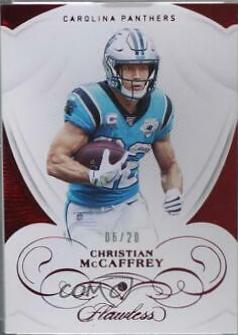 Christian McCaffrey #9 Football Cards 2019 Panini Flawless