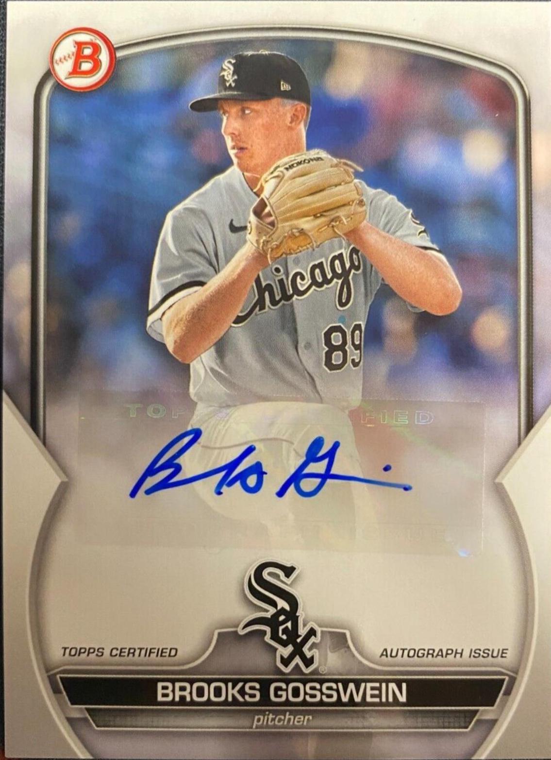 Brooks Gosswein #PPA-BG Baseball Cards 2023 Bowman Paper Prospect Autographs
