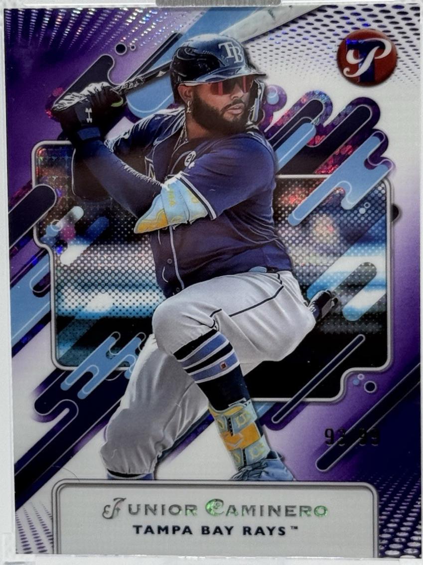 Junior Caminero [Encased Purple Refractor] #233