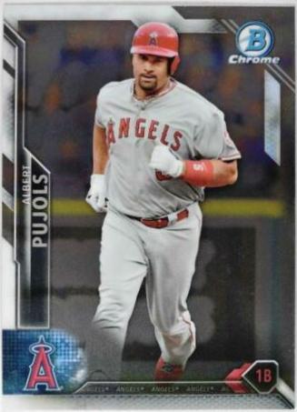 Albert Pujols #3 Baseball Cards 2016 Bowman Chrome