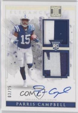 Parris Campbell [Helmet, Patch Autograph Nameplate] #115