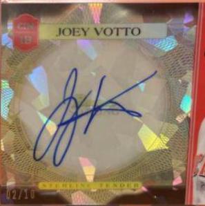 JOEY VOTTO #STA-JV Baseball Cards 2021 Bowman Sterling Tender Autographs