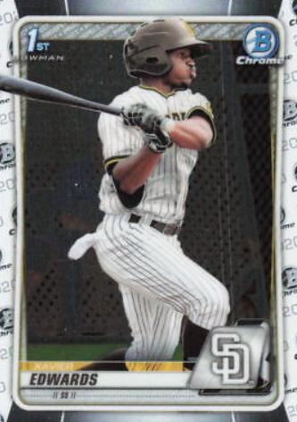 Xavier Edwards #BCP-10 Baseball Cards 2020 Bowman Chrome Prospects