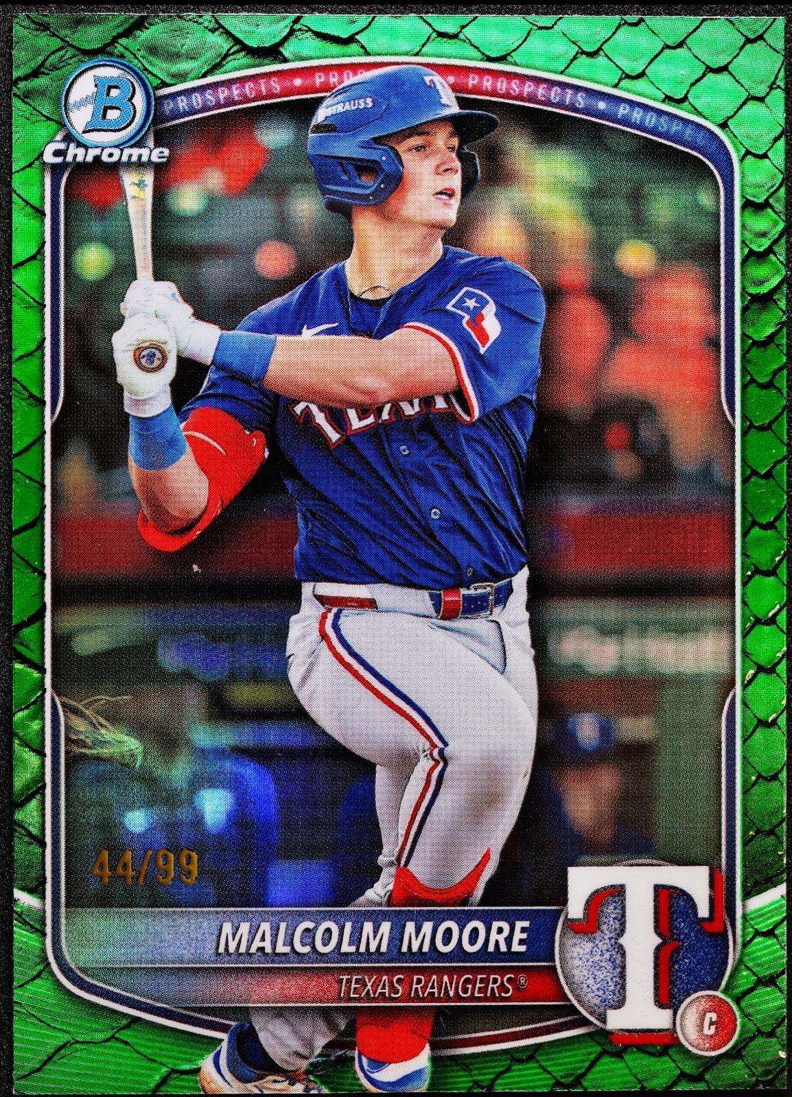 Malcolm Moore [Green Reptilian Refractor] #BDC-191