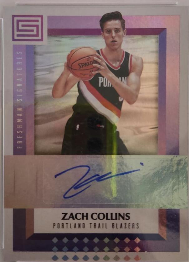 Zach Collins #9 2017 Panini Status Freshman Signatures Basketball