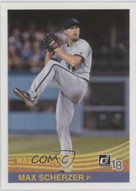 Max Scherzer #269 2018 Panini Donruss Baseball