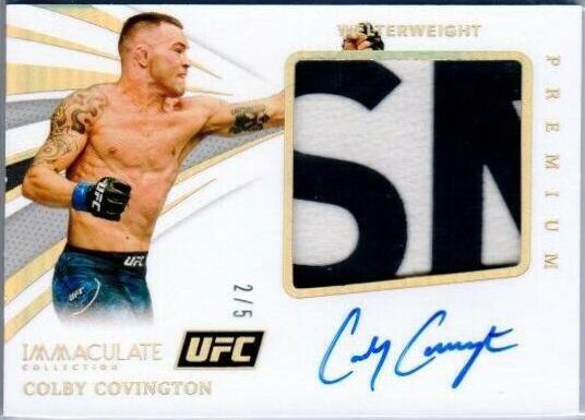 Colby Covington Ufc Cards 2021 Panini Immaculate UFC Premium Memorabilia Autographs