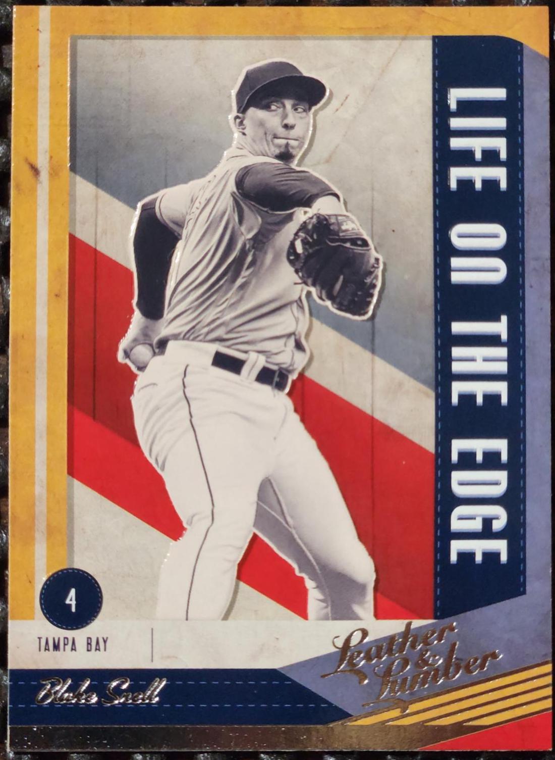 Blake Snell #LOE-8 Baseball Cards 2019 Panini Leather & Lumber Life on the Edge