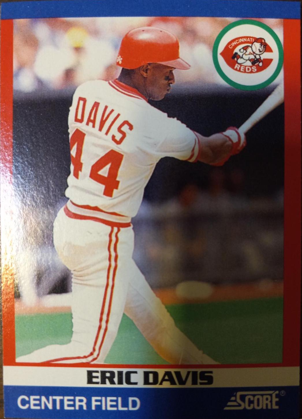 Eric Davis #9 Baseball Cards 1991 Score Superstars