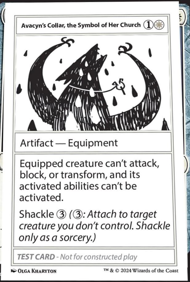 Avacyn's Collar, the Symbol of Her Church #273 Magic Mystery Booster 2