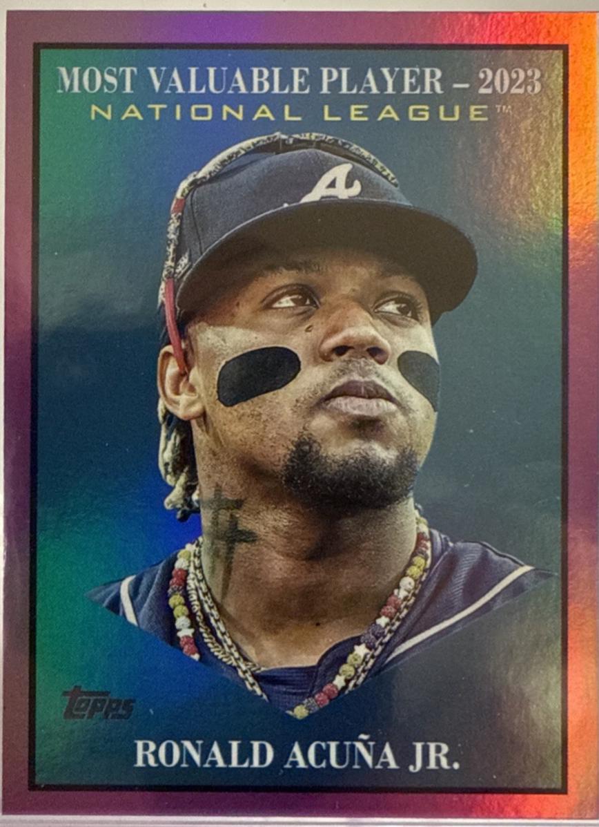 2025 Topps Update Most Valuable Ronald Acuna Jr. [Pink Foil] #MV-3 card