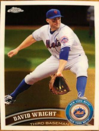 David Wright #5 Baseball Cards 2011 Topps Chrome
