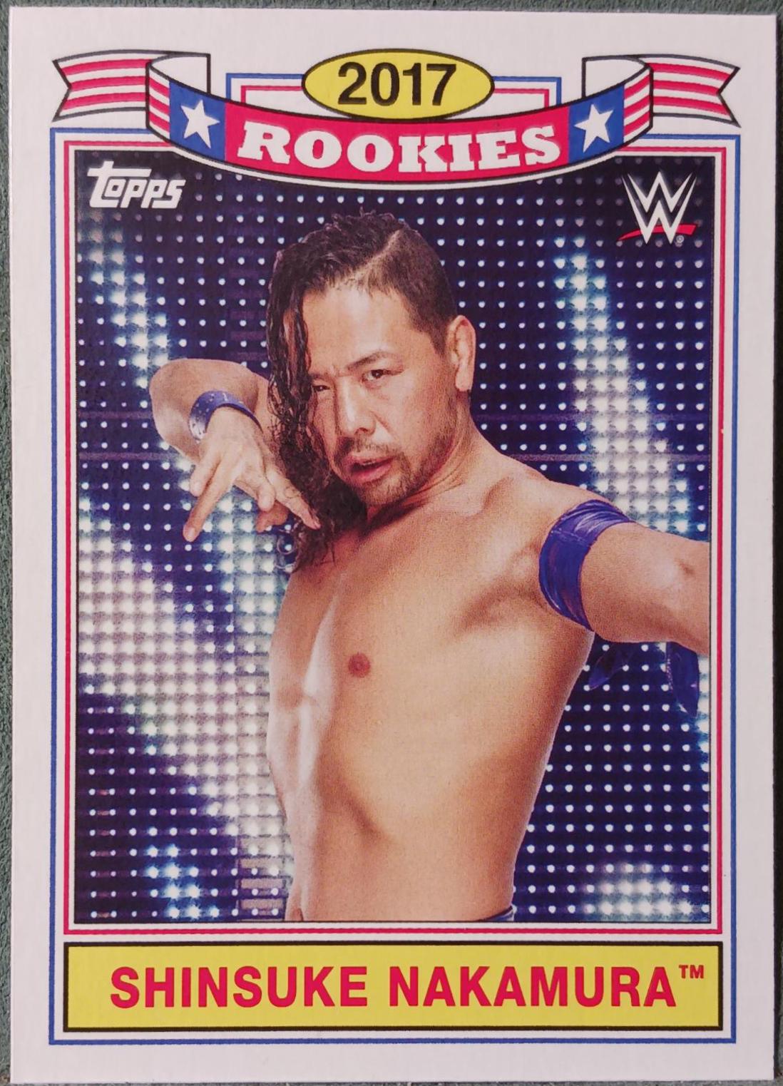 Shinsuke Nakamura #TR-2 Wrestling Cards 2018 Topps WWE Heritage Top 10 Rookies