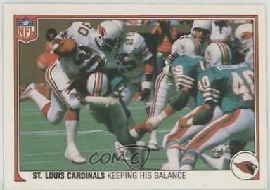 St. Louis Cardinals #45 1983 Fleer Team Action Football