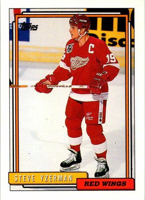 Steve Yzerman #207 1992-93 Topps Hockey