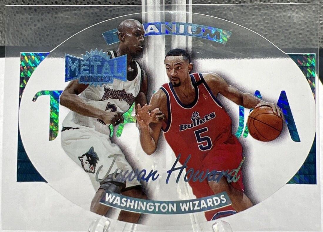 Juwan Howard #20 Basketball Cards 1997 Metal Universe Titanium