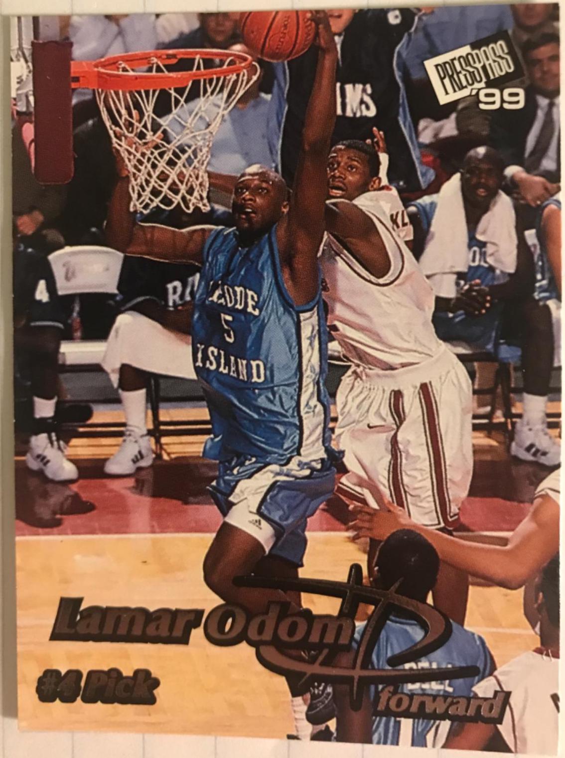 Lamar Odom #4 Basketball Cards 1999 Press Pass