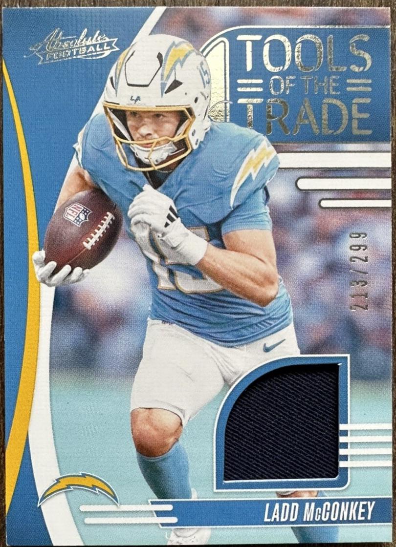 Ladd McConkey #18 2025 Panini Absolute Tools Of The Trade Football