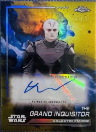 Rupert Friend as The Grand Inquisitor #AU-RF Star Wars 2024 Topps Chrome Autograph