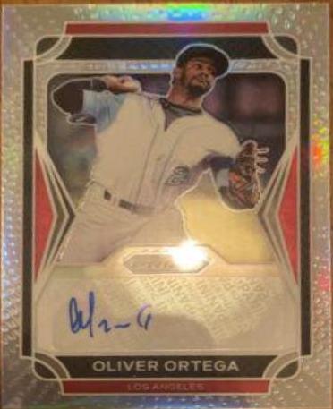 Oliver Ortega #13 Baseball Cards 2021 Panini Prizm Draft Picks Autographs