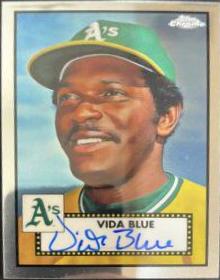 Vida Blue #PA-VB 2021 Topps Chrome Platinum Anniversary Baseball Autographs