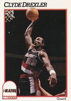 Clyde Drexler #174 Basketball Cards 1991 Hoops