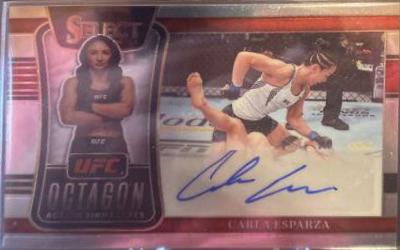 Carla Esparza #OA-CES Ufc Cards 2022 Panini Select UFC Octagon Action Signatures