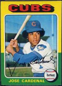 Jose Cardenal #15 Baseball Cards 1975 O Pee Chee