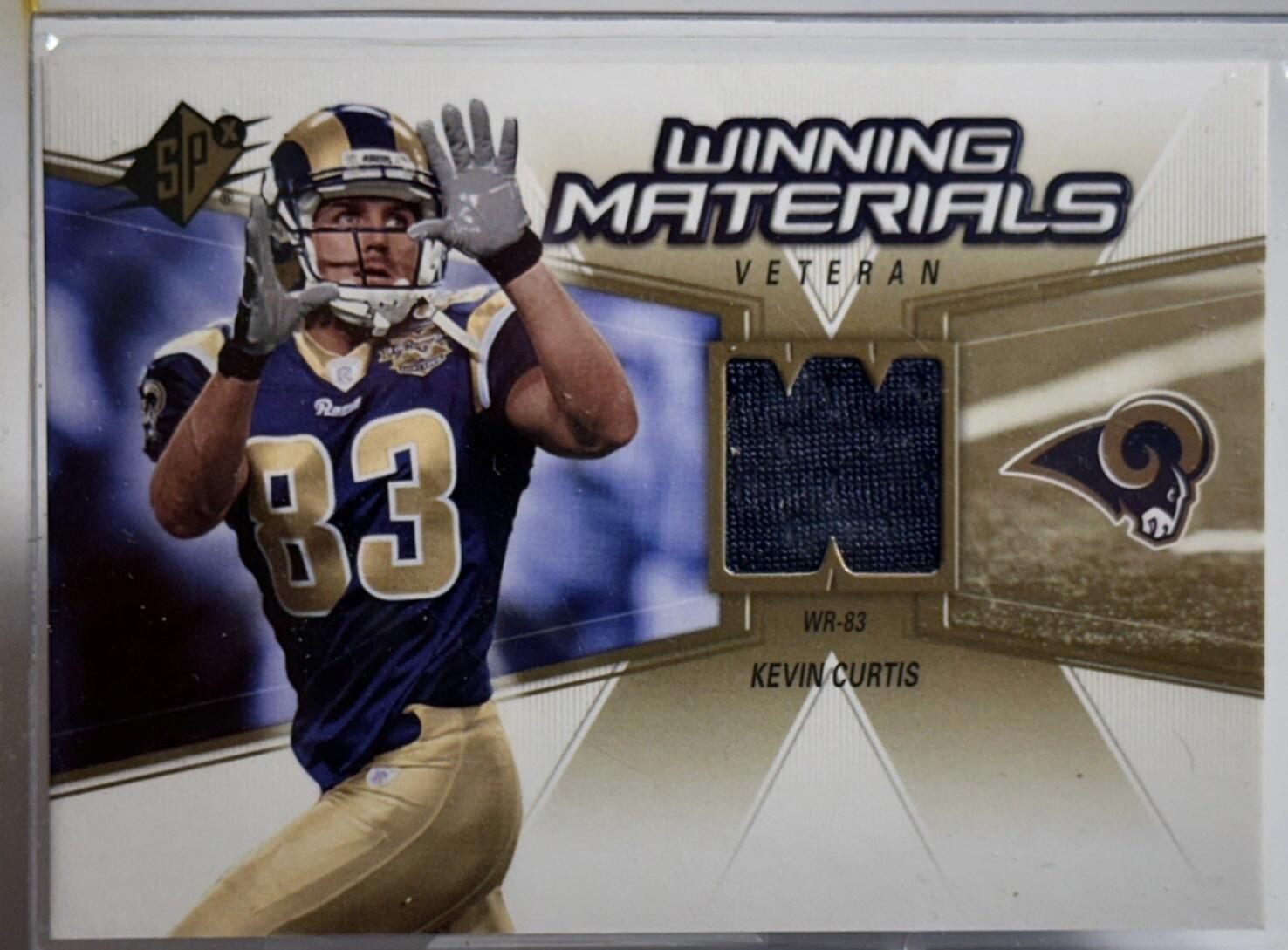 Kevin Curtis #WMV-KC 2006 Spx Winning Materials Football