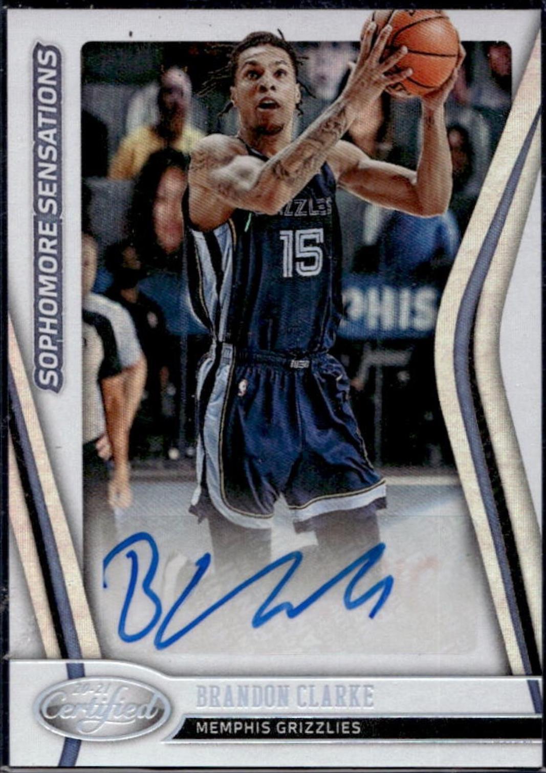 Brandon Clarke #SSA-BCL 2020-21 Panini Certified Basketball Sophomore Sensations Autographs