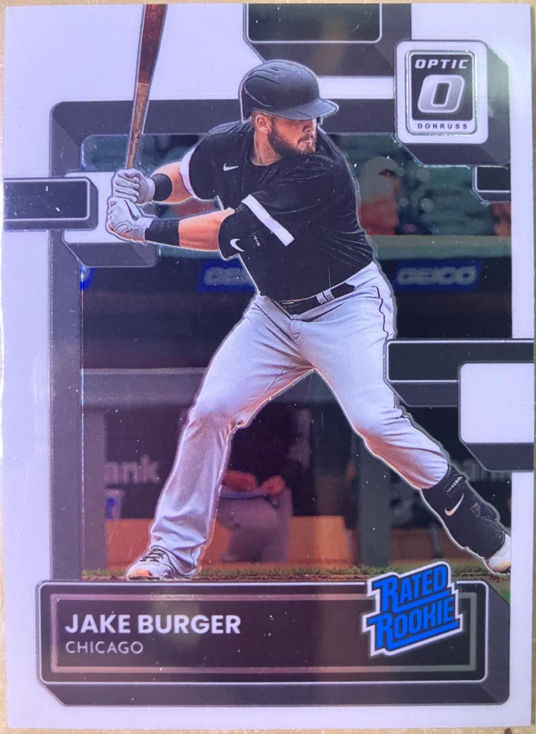 Jake Burger #37 Baseball Cards 2022 Panini Donruss Optic