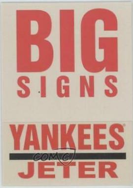Derek Jeter #2 Baseball Cards 2004 Fleer Platinum Big Signs