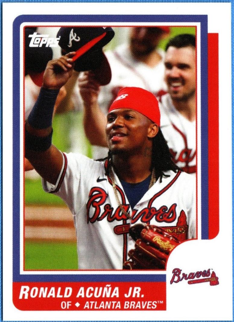 Ronald Acuna Jr. #118 2021 Topps Throwback Thursday Baseball