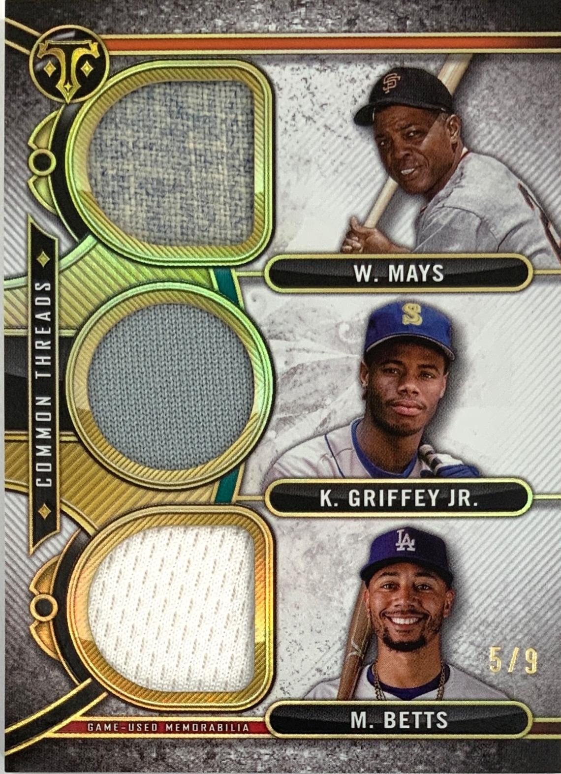 Willie Mays / Ken Griffey Jr. / Mookie Betts #CTTR-MGB Prices