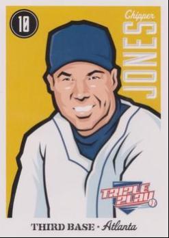 Chipper Jones #5 Baseball Cards 2012 Panini Triple Play