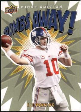 Eli Manning #BA18 Football Cards 2009 Upper Deck First Edition Bombs Away