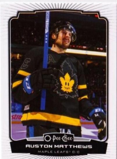 Auston Matthews #34 Hockey Cards 2022 O Pee Chee