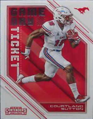 Courtland Sutton #7 Football Cards 2018 Panini Contenders Draft Picks Game Day Ticket