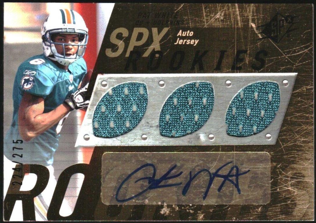 Pat White #100 Football Cards 2009 SPx Rookie Materials
