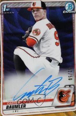 Carter Baumler [Gold Wave Refractor] #CDA-CB