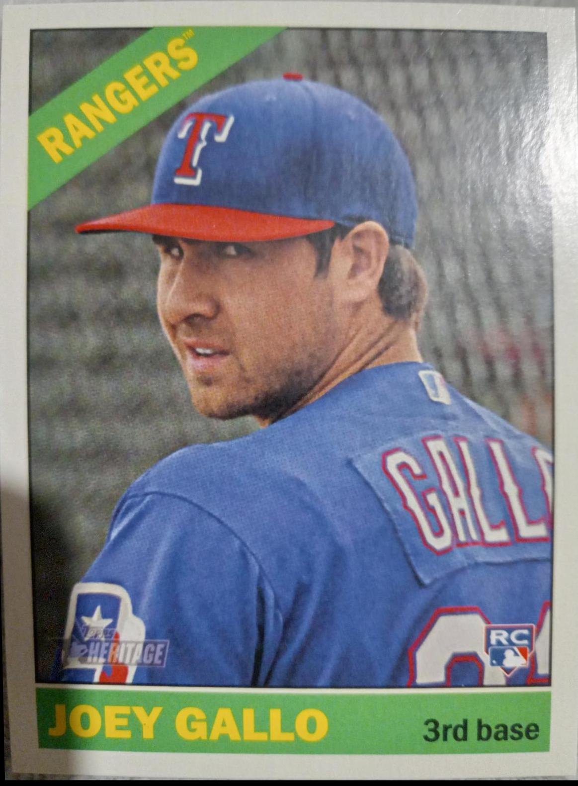 Joey Gallo #647 Baseball Cards 2015 Topps Heritage