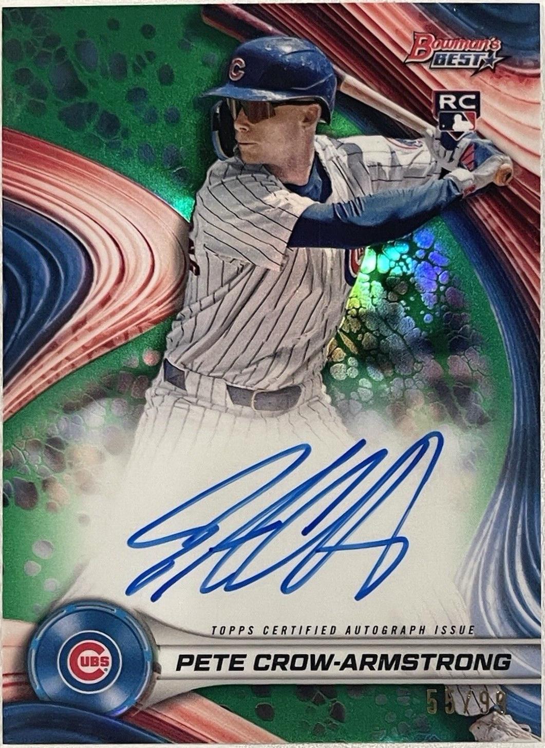 Pete Crow-Armstrong [Green Refractor] #B24-PC Prices | 2024 Bowman's ...